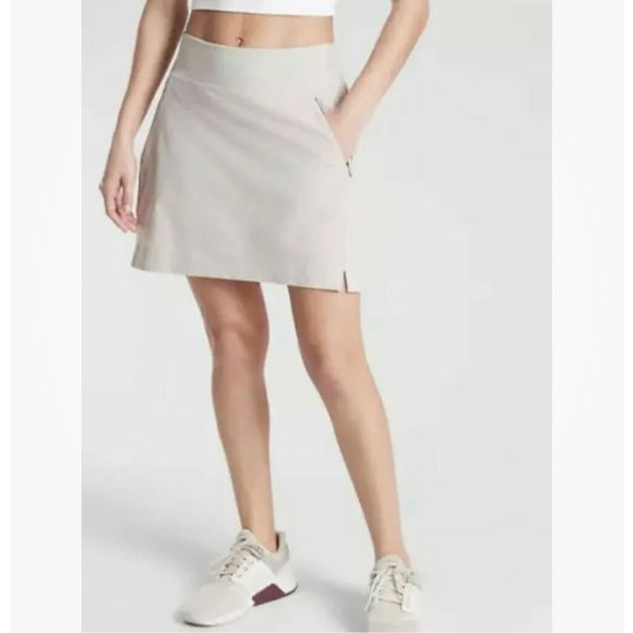Athleta Tan Mini Skirt - Picture 1 of 7